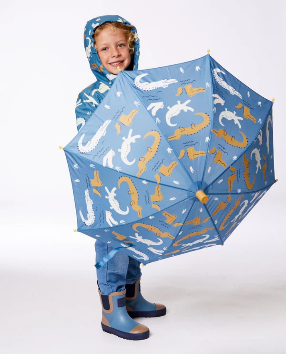 Blue Crocodile Umbrella