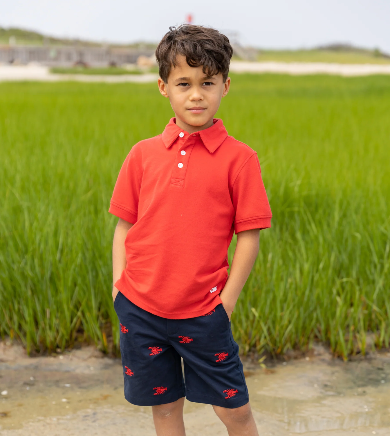 Navy Lobster Short