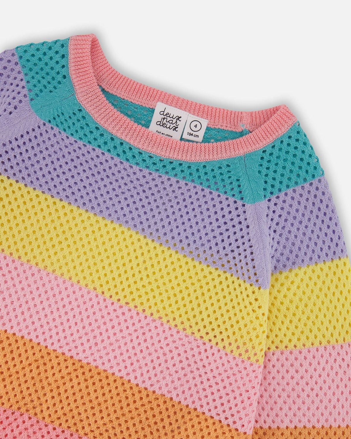 Multicolor Striped Fringe Sweater