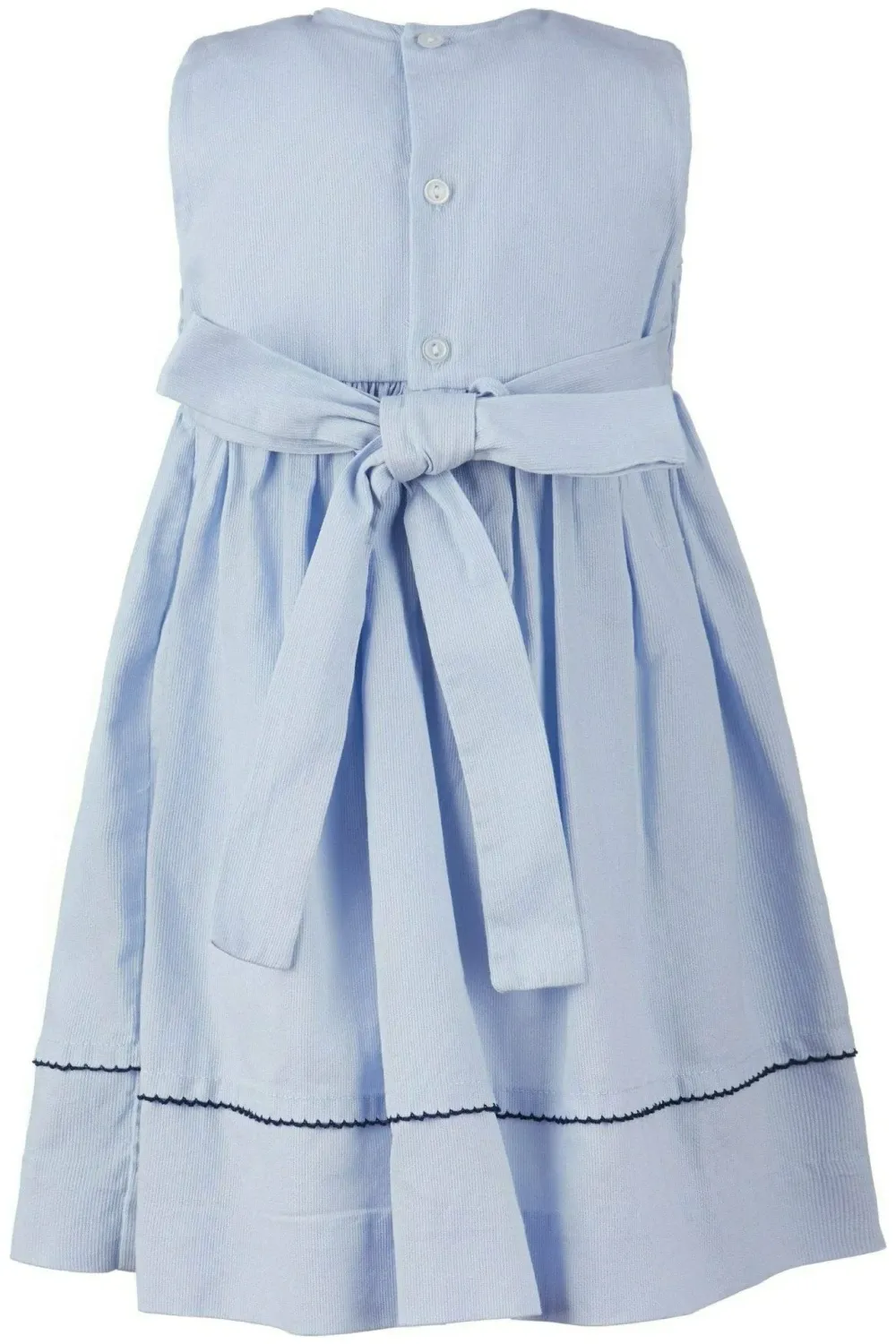 Light Blue Smocked Boat Dress