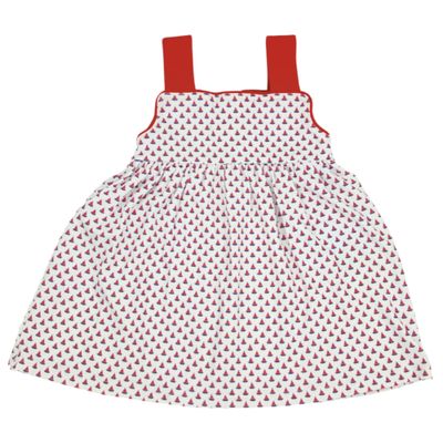 Red Tiny Sailboats Dress