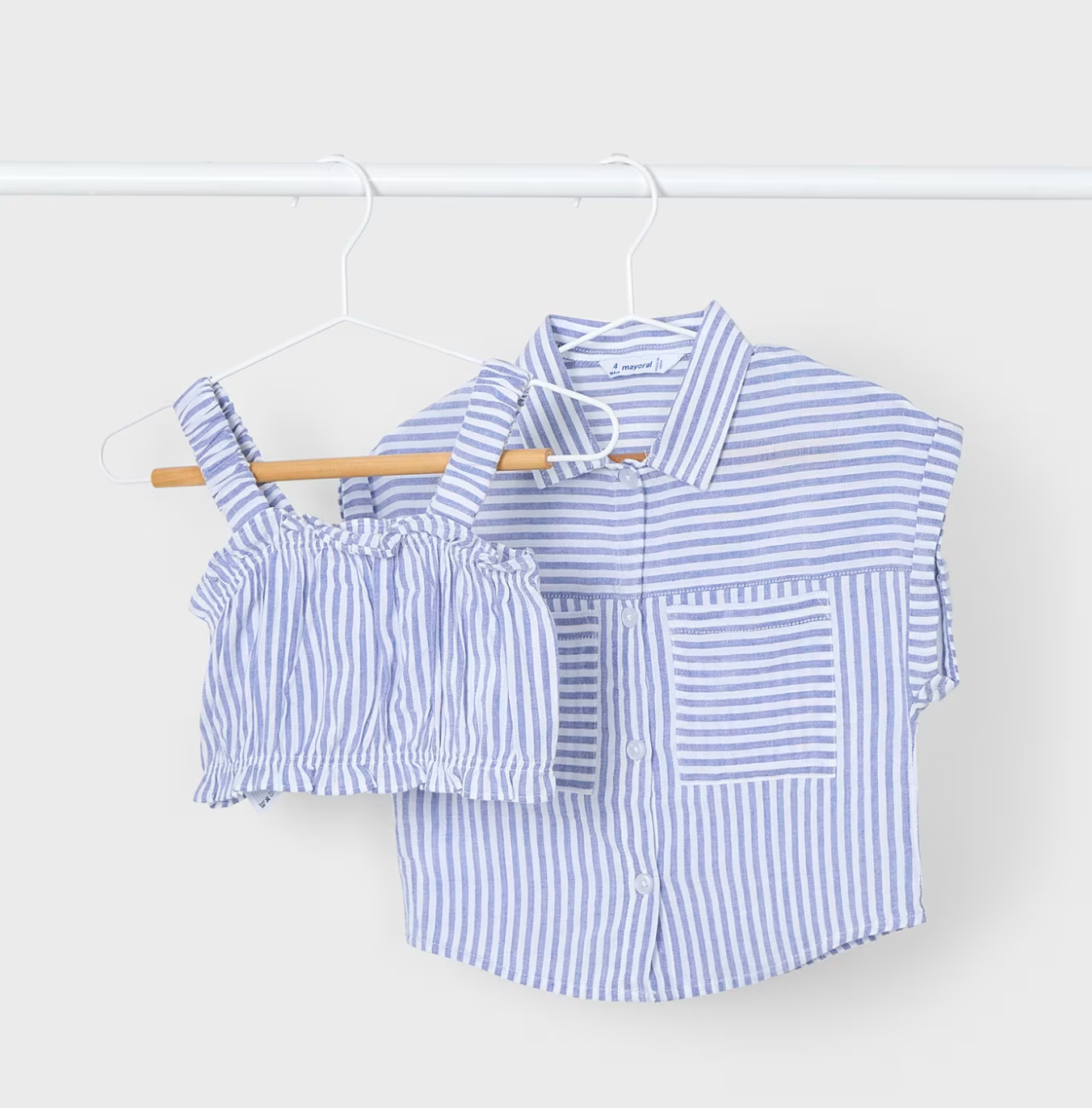 Indigo 2-Piece Striped Blouse