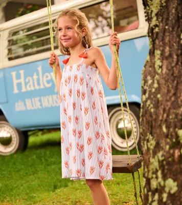 Crinkle Gauze Floral Dress