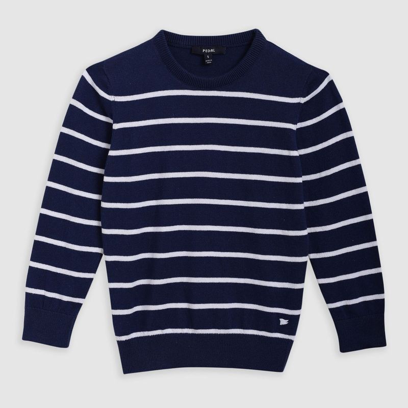 Navy Stripe Longsleeve Sweater