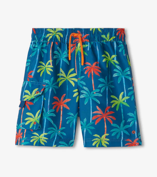 Sapphire Painted Palms Board Shorts