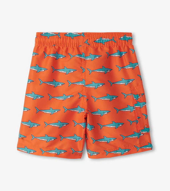 Orange Shark Tank Board Shorts