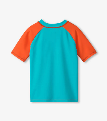 Blue Shark Shortsleeve Rashguard