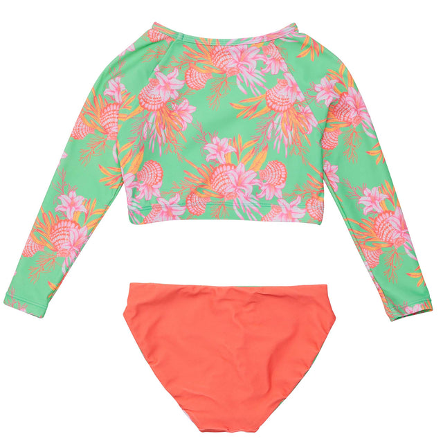 Coastal Shells Sustainable Crop Rash L/S Top Set