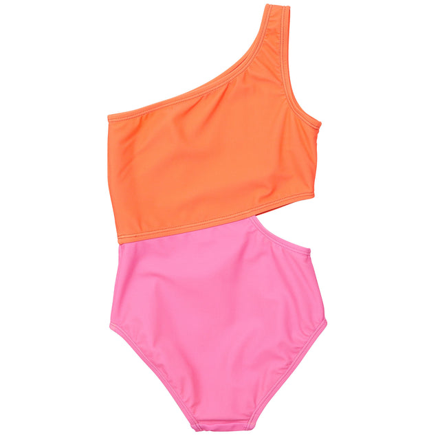 Candy Colorblock One Shoulder