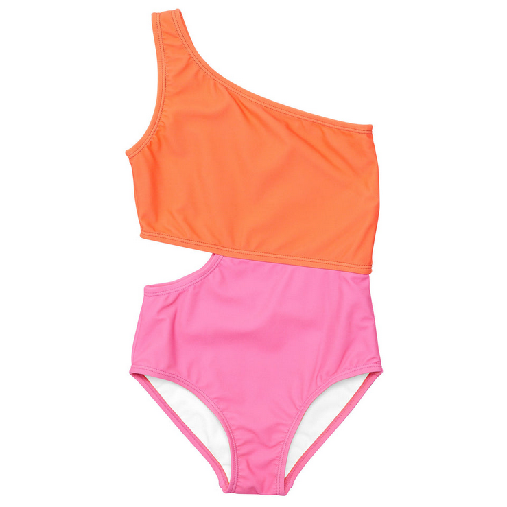 Candy Colorblock One Shoulder