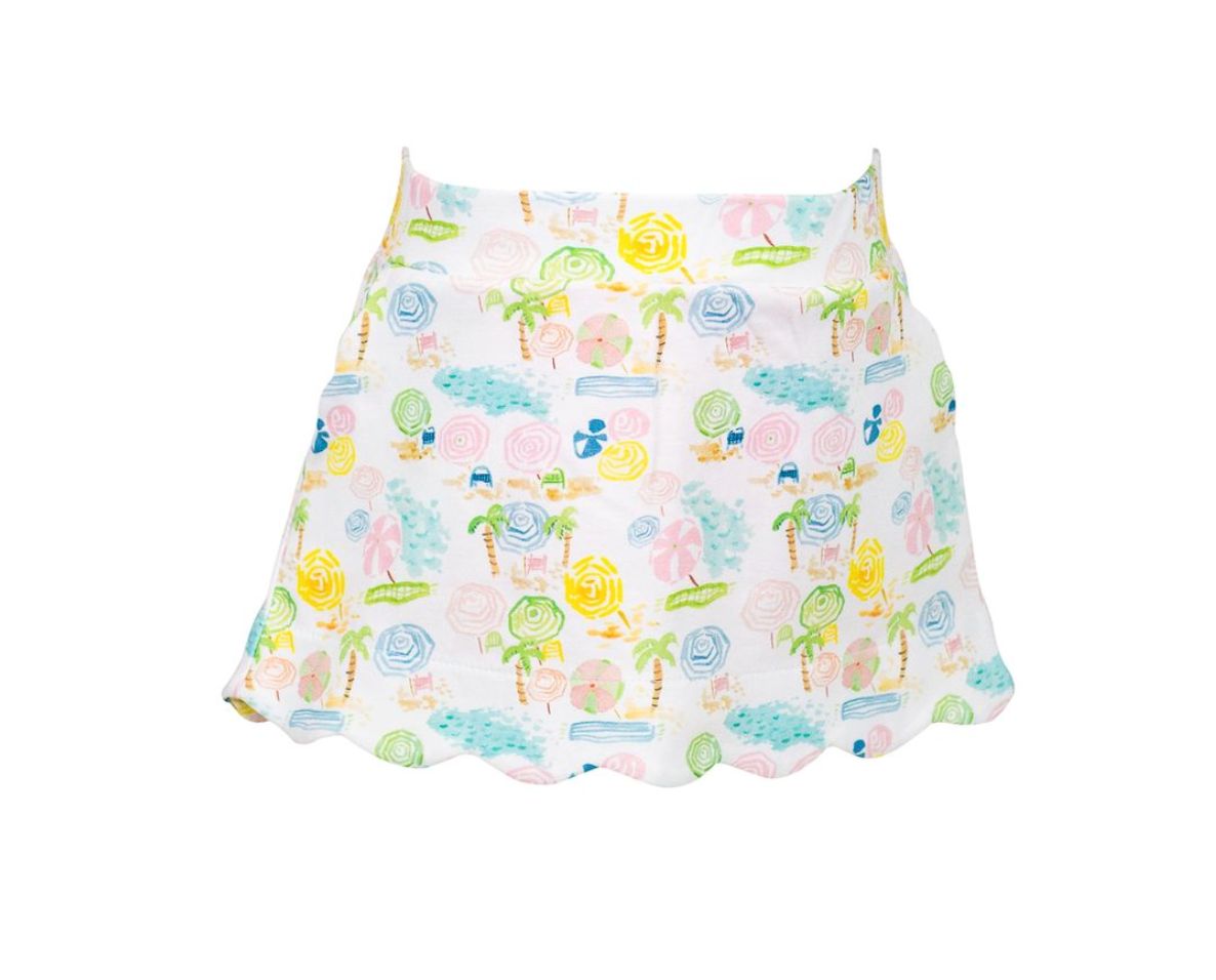 Ocean Club Scalloped Skort