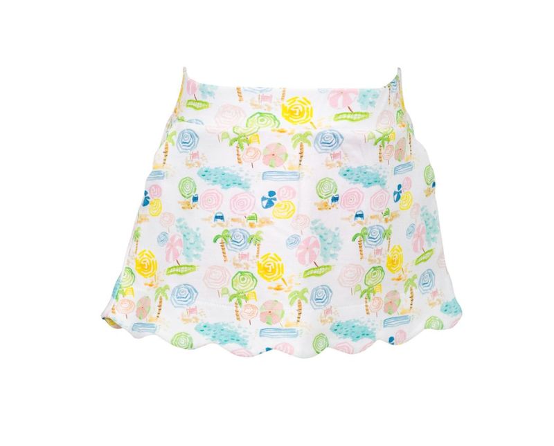 Ocean Club Scalloped Skort