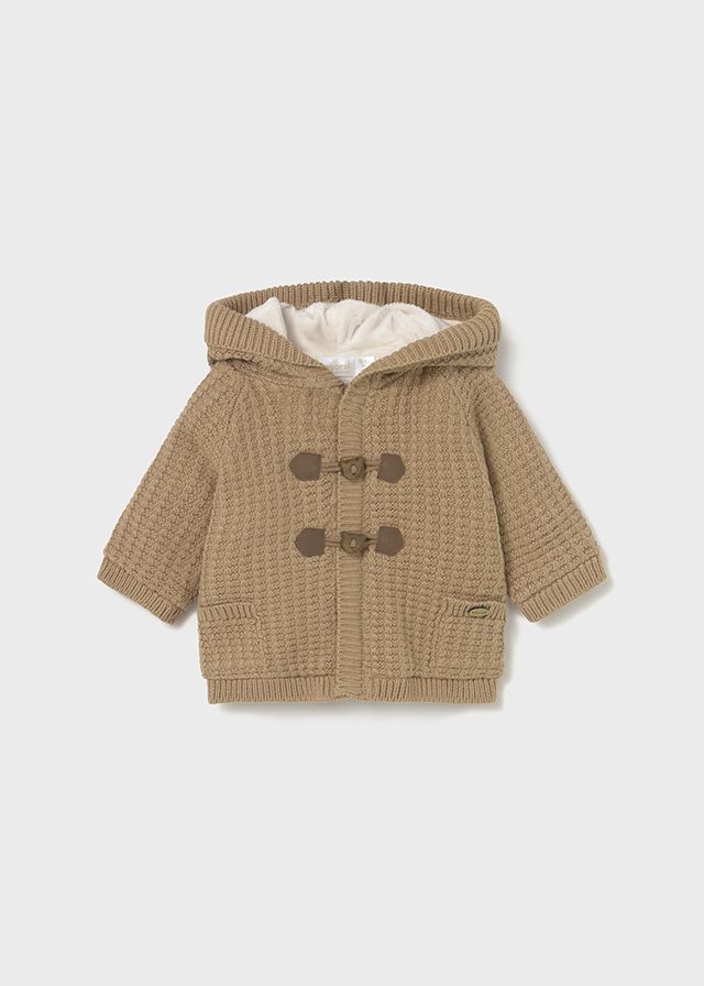 Toffee Hooded Knit Cardigan