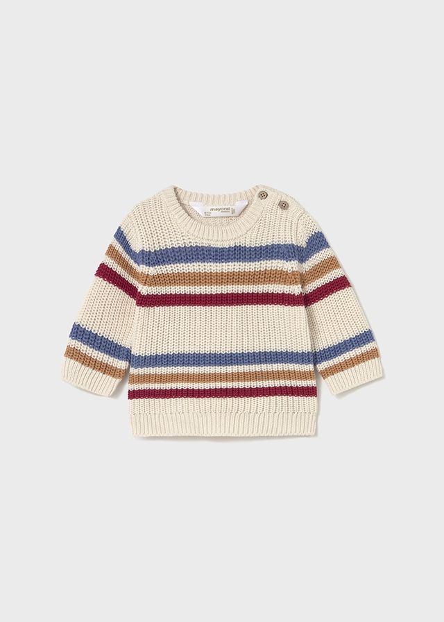 Pottery White Striped Sweater