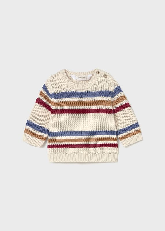 Pottery White Striped Sweater