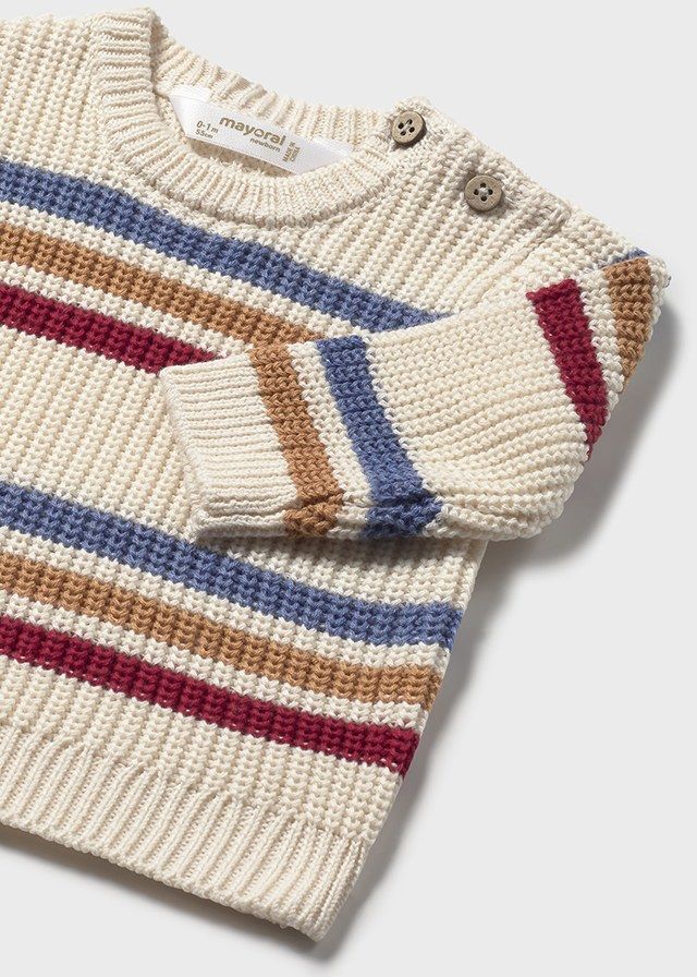 Pottery White Striped Sweater