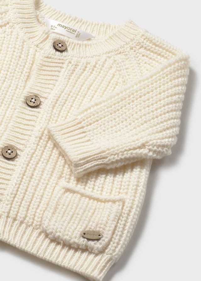 Classic White Knit Cardigan