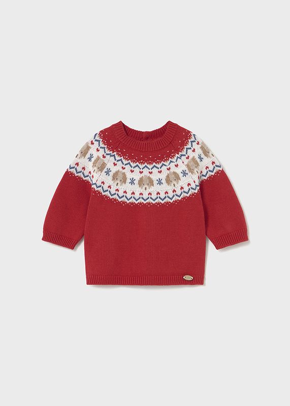 Red Puppy Knit Sweater