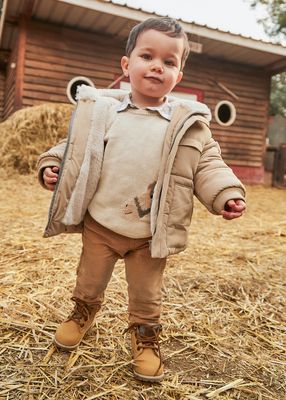 Wood Brown Basic Regular Fit Pant