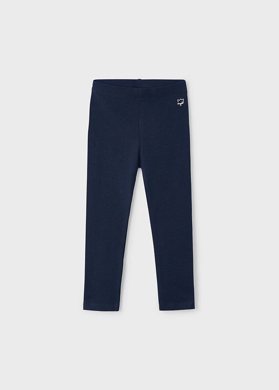 Navy Elastane Basic Legging