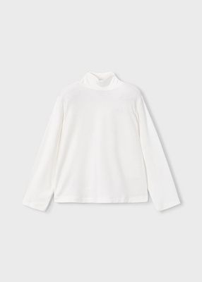 Cream Bow Turtleneck