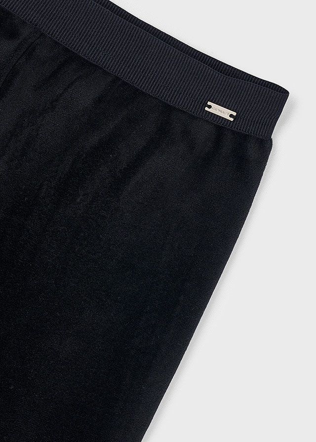 Black Velvet Leggings