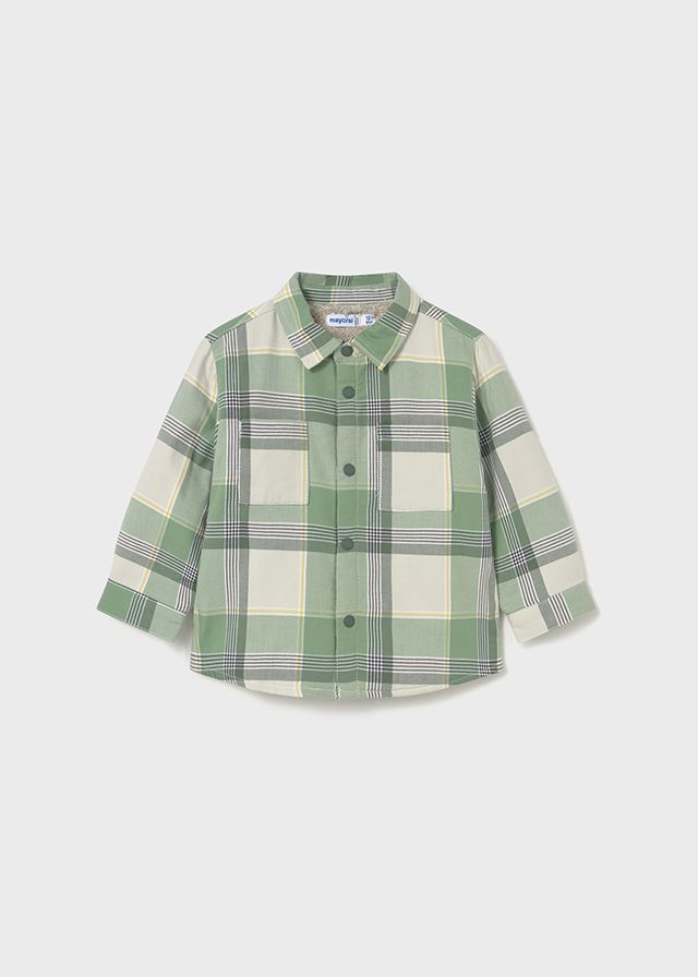 Green Plaid Lined Shirt
