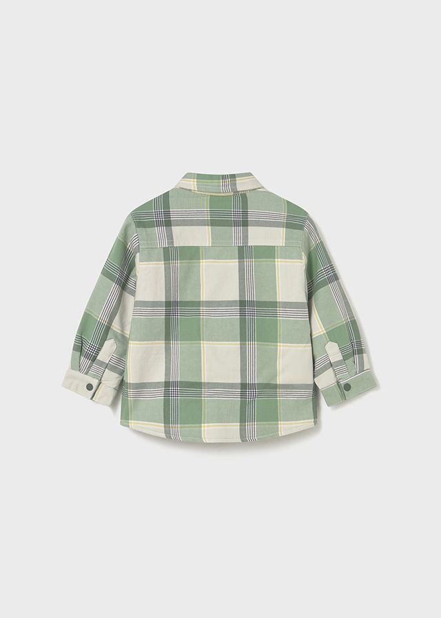 Green Plaid Lined Shirt