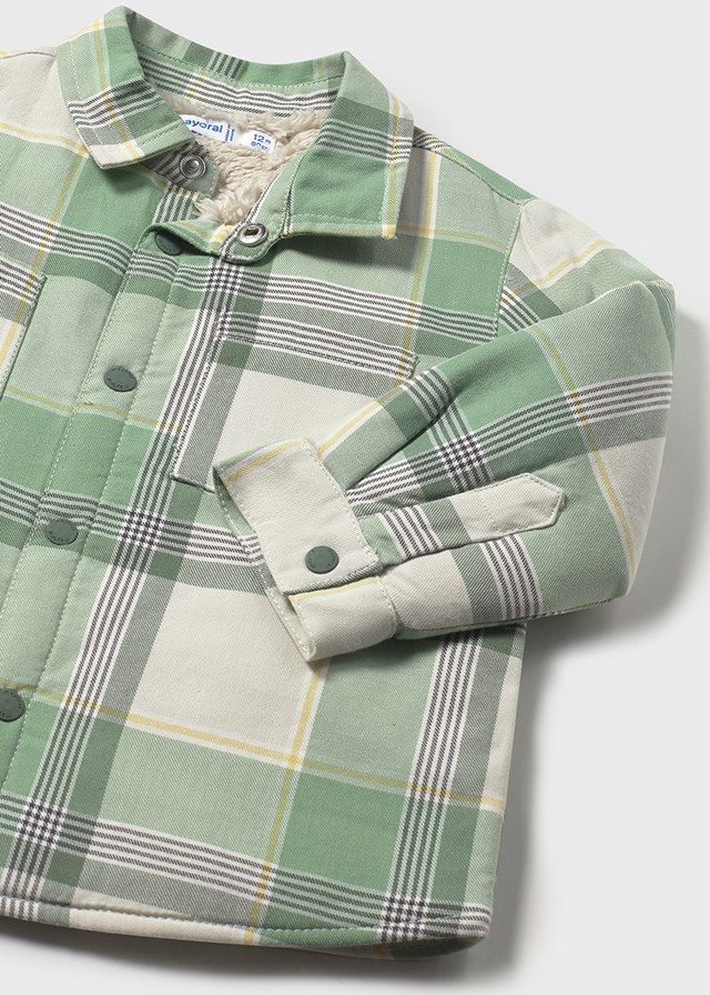 Green Plaid Lined Shirt
