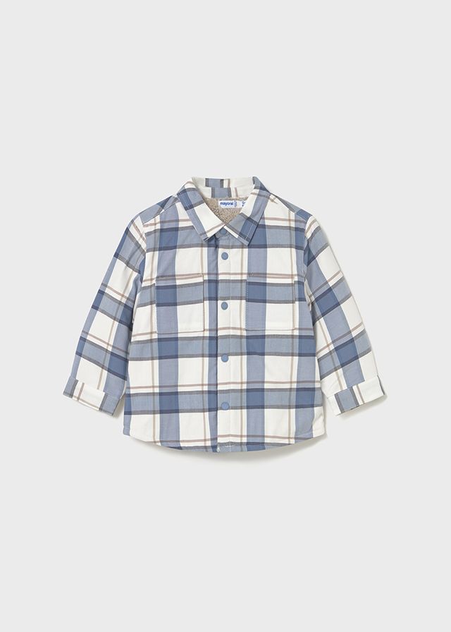 Blue Plaid Lined Shirt