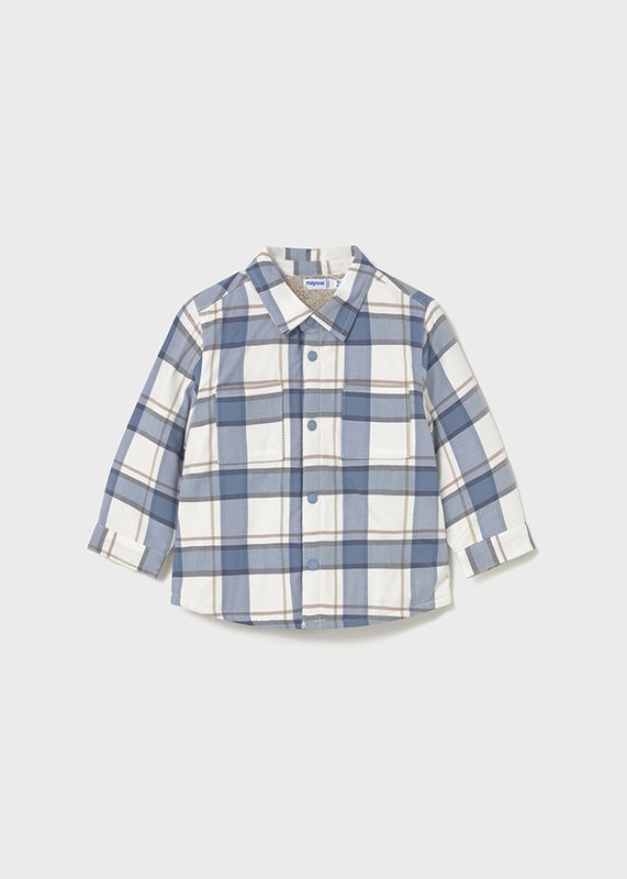 Blue Plaid Lined Shirt