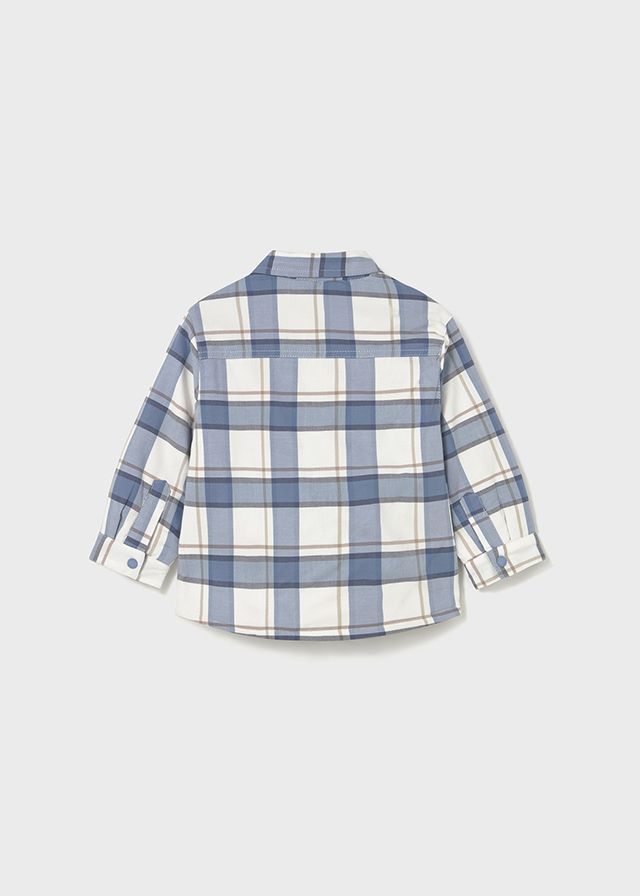 Blue Plaid Lined Shirt