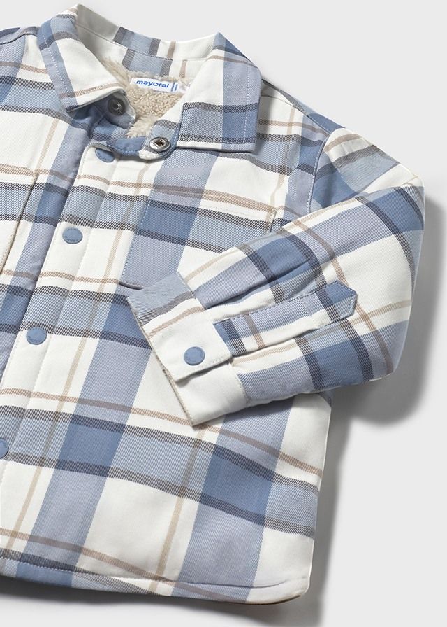Blue Plaid Lined Shirt