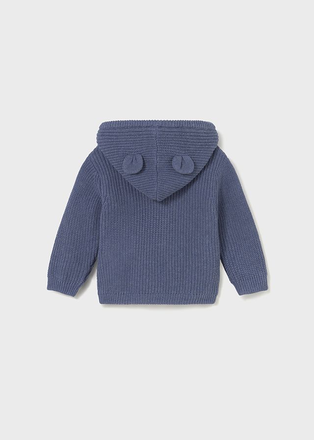 Dark Blue Zip Knit Sweater