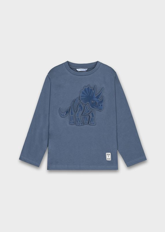 Steel Blue Triceratops Longsleeve