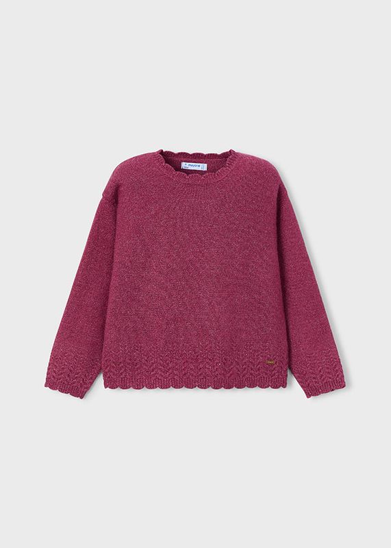 Smooth Knitted Cherry Sweater