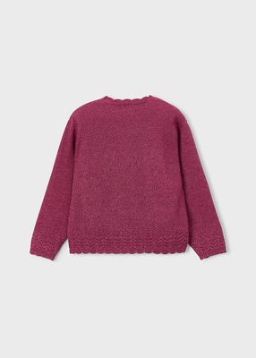 Smooth Knitted Cherry Sweater