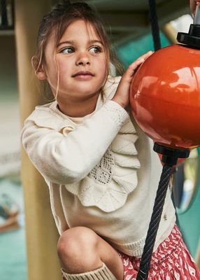 Cream Open Knit Sweater