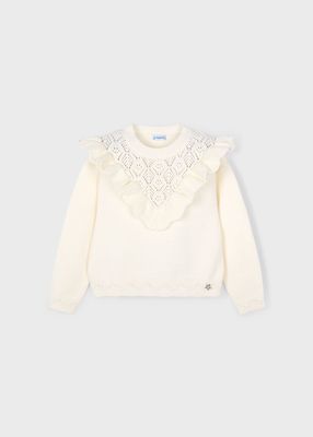 Cream Open Knit Sweater