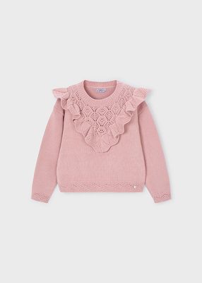 Blush Open Knit Sweater