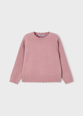Smooth Knitted Blush Sweater