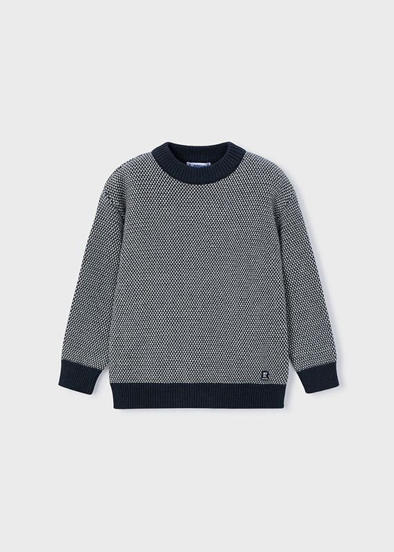 Navy Textured Sweater
