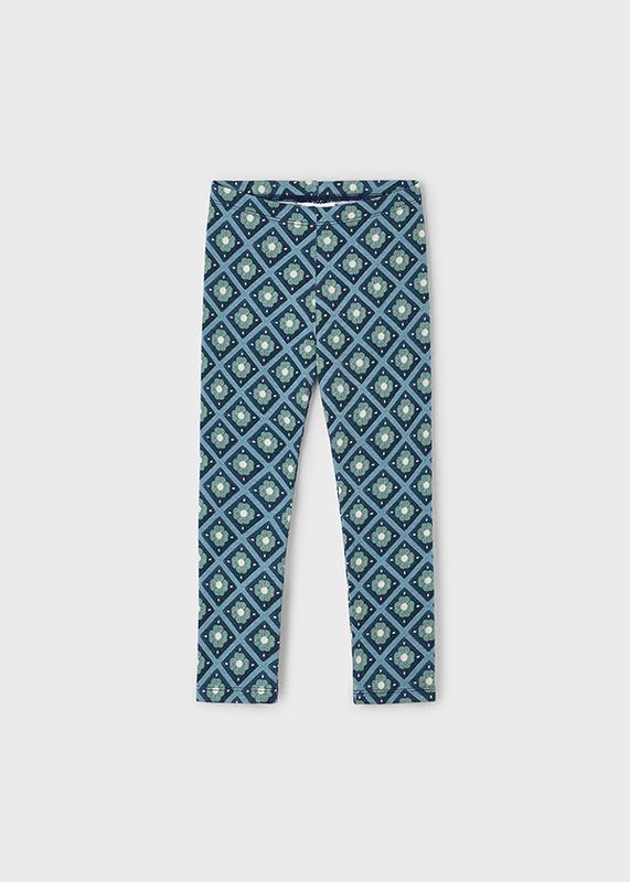 Green Floral Leggings