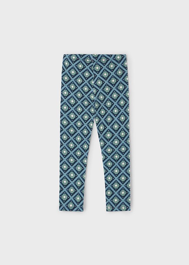 Green Floral Leggings