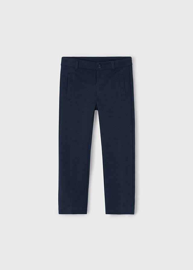 Navy Interlock Trousers