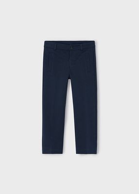 Navy Interlock Trousers