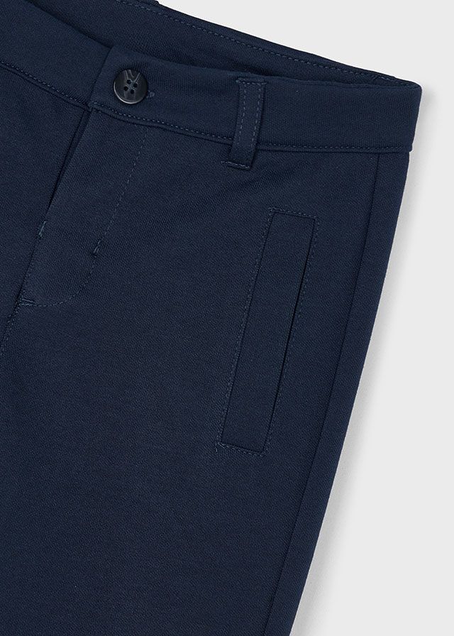 Navy Interlock Trousers
