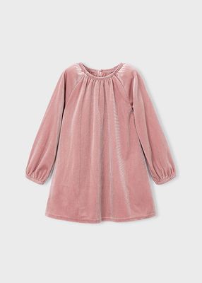 Sparkly Blush Velvet Dress