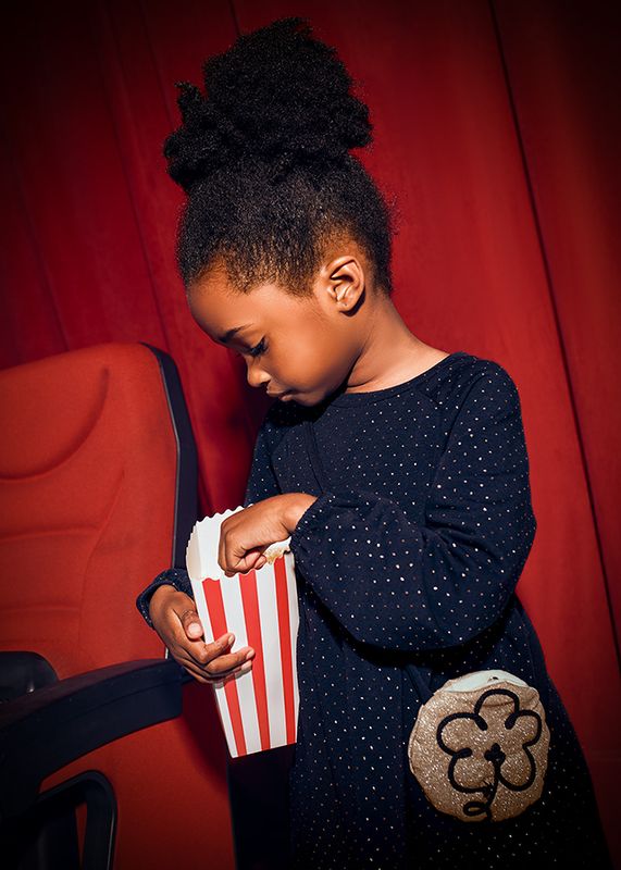 Dotted Navy Fleece Dress with Purse