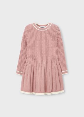 Blush Cable Knit Dress
